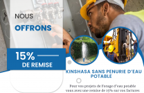 FORAGE D'EAU POTABLE ET ADDUCTION D'EAU POTABLE mediacongo